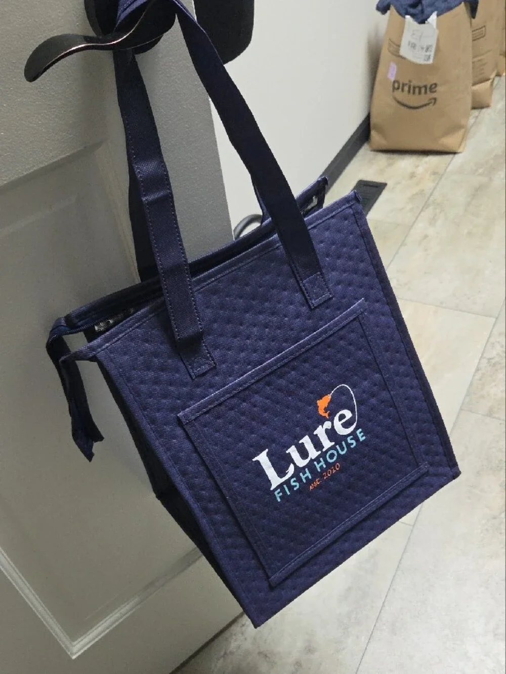 New Navy Reusable Tote Bag